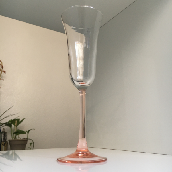 Rose Champagne Flute Glasses - Image 2